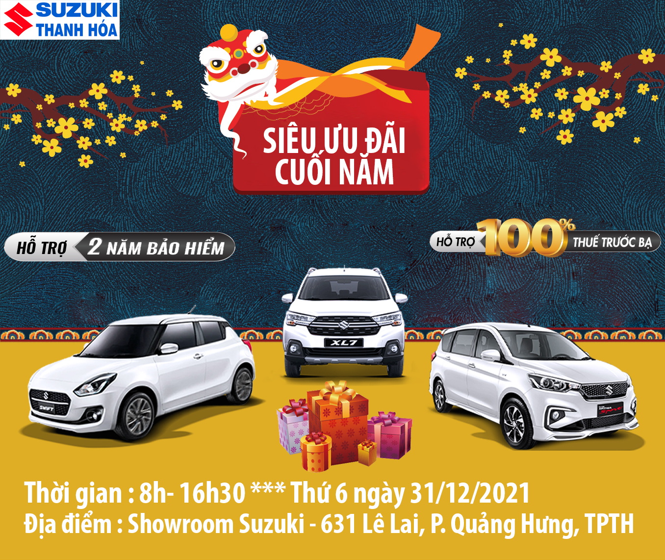 Thư mời sự kiện “ Tri ân khách hàng “ và lái thử xe Suzuki