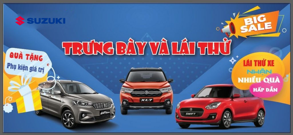 SỰ KIỆN TRƯNG BÀY VÀ LÁI THỬ XE SUZUKI 26/02/2022