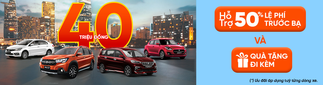 RỘN RÀNG HÈ SANG – NGẬP TRÀN ƯU ĐÃI ĐẾN 40 TRIỆU ĐỒNG KHI MUA XE SUZUKI TRONG THÁNG 5