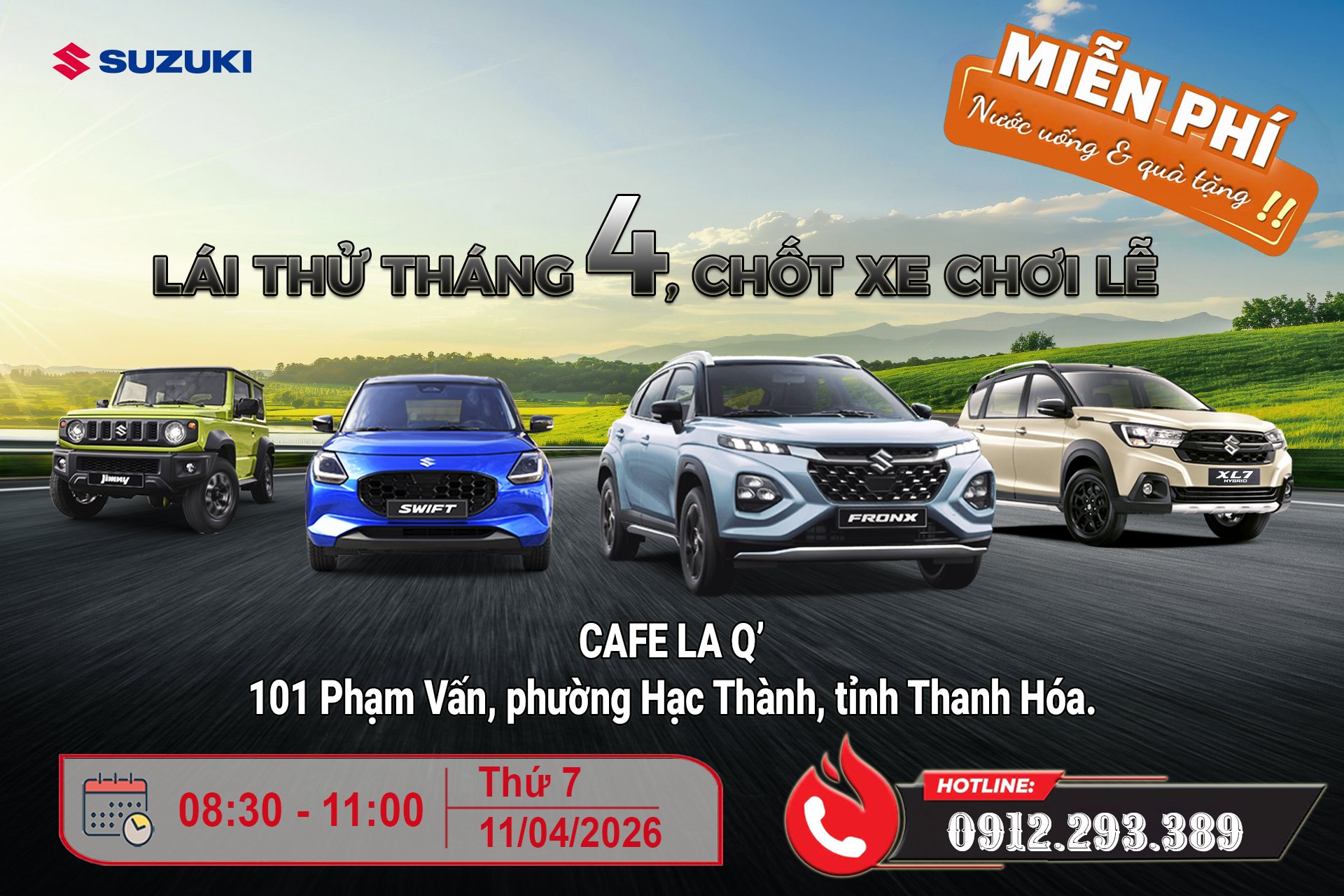 LÁI THỬ XE SUZUKI – SẮM XE CHƠI LỄ !